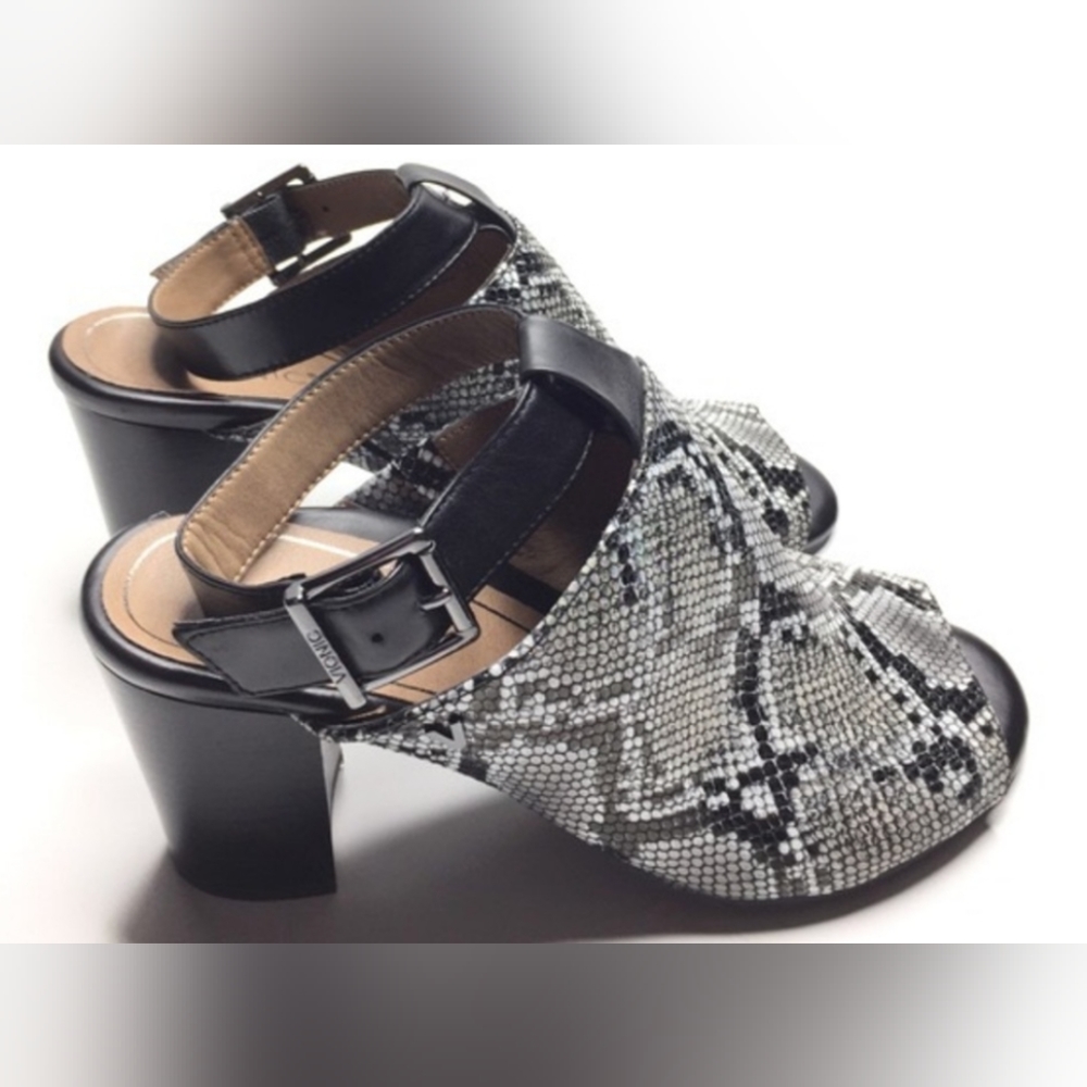 Vionic Kaia Snake Animal Print Leather Stacked He… - image 7